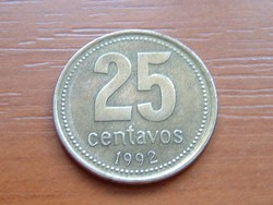 ARGENTIN 25 CENTAVOS 1992 ÉPÜLET #