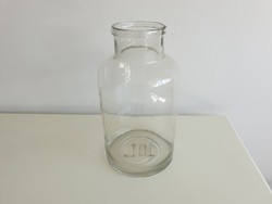 Régi vintage nagy méretű befőttes üveg 10 L 38 cm 