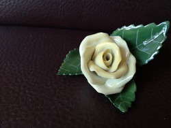 Különleges Herendi sárga rózsa, hibátlan