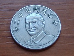 TAJVAN 10 DOLLÁR 1983 (72) Japán kajszi Chiang Kai-shek #