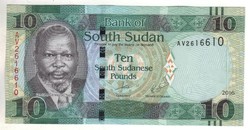 10 pounds font 2016 Dél Szudán UNC