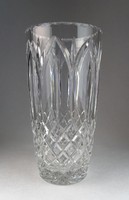 0N129 Nagy méretű csiszolt üveg váza 25 cm