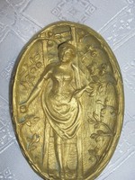 Erotikus bronz fali dísz