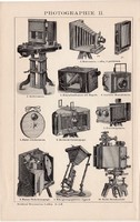 Fényképészet I., II., egyszínű nyomat 1894, német, eredeti, fényképezőgép, fotográfia, fénykép