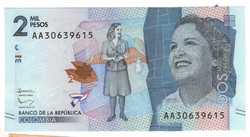 2 mil pesos 2015 Kolumbia UNC
