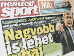 2016 szeptember 2  /  Nemzeti Sport  /  SZÜLETÉSNAPRA RÉGI EREDETI ÚJSÁG Szs.:  2104