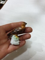 Régi nápolyi porcelán madár figura 