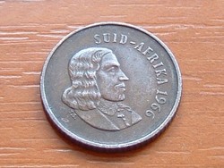 DÉL AFRIKA 1 CENT 1966 (Afrikaans legend - SUID-AFRIKA),van Riebeeck, MADARAK,VEREBEK #