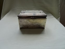 Szandrik ezüstözött Jugendstil szép doboz