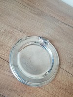 Ezüstözött kacsás ékszertartó tálka