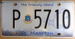 St. Martin rendszámtábla