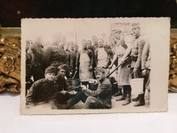 Katonai fotó képeslap, harcászat