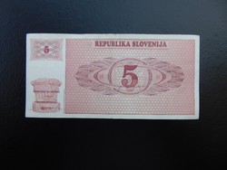 ​Szlovénia 5 tolar 1990  