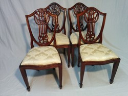 Indonéz mahagóni 4 db szék