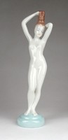 1B437 Régi Aquincum porcelán női akt 23 cm
