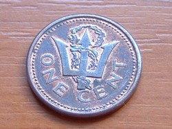 BARBADOS 1 CENT 1992 SZIGONY,CÍMER #