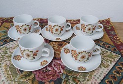 Set of 6 coffee cups with Alföldi icu pattern