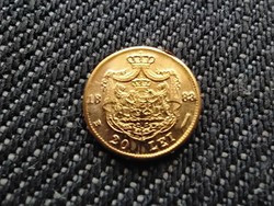 Románia 20 lej 8 karátos mini arany érme másolat (id31243)