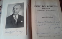 Lengyel Géza:Annyi baj legyen...(1931) aláírt+dedikált!!!
