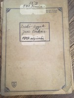 Jász Oszkár - Zsidó ügyek - 1947-es 80 oldalas kézirat