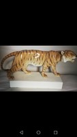 Goldscheider kerámia tigris 1900-bol 42 cm .