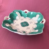 Schlegelmilch német porcelán tál - zöld színben