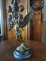 Szabadság arkangyal - bronz szobor műtárgy