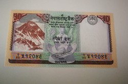 Nepál 10 Rupia UNC 2017