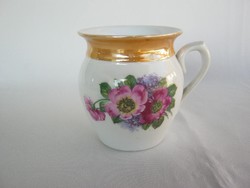 Pink porcelain bell-bottomed mug