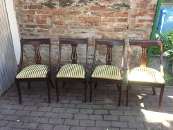 Empire biedermeier 4db szék fotel