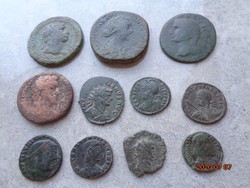 Római bronzpénzek lotban