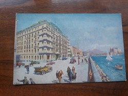 Art deco képeslap- Hotel Royale, Nápoly -1920-as évek