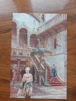 Art deco képeslap Velence, Hotel Royal Danieli -1920-as évek