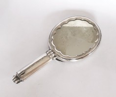 Ezüst pipere tükör-pudrié