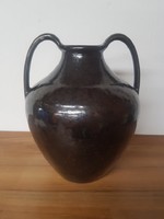 Extrém ritka Kispesti Gránit korsó, váza, retro porcelán