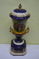 Hatalmas 52 cm-es majolika serleg váza