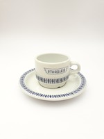 Alföldi retro porcelán Utasellátó feliratos csésze - kávéscsésze, mokkás szett