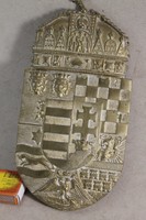 Magyar koronás bronz fali címer 979