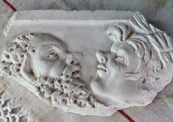 Ókori római márvány fríz gipsz lenyomata