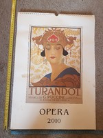 Opera naptár, 2010, olasz, érdes művészpapíron, méret jelezve!