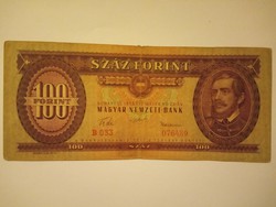 Ritka  100 Forint 1957  !! Ritka dupla 33-as változat !!