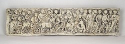 1B711 Sok alakos Róma felemelkedése sztélé gipsz relief 50 cm