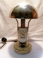 MOFÉM Art Deco asztali lámpa órával