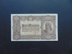 100 korona 1923 Magyar Pénzjegynyomda RT  Szép ropogós bankjegy !  02