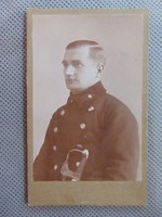 1920 -as évek katona fotó régi visit kártya  