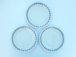 Alföldi retro porcelán kistányérok - 3 db desszertes tányér - Bella menzaminta