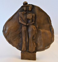 Ligeti Erika ( 1934-2004) Munkácsy díjas, érdemes művész bronz kisplasztika