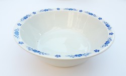 Alföldi retro porcelán leveses tányér kék magyaros dekorral - UNISET-212 tányér Ambrus Éva terve