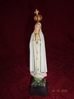 Német porcelán szobor.  Fatimai Szűz Mária koronával, magassága 16 cm.