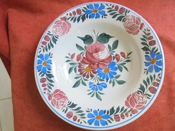 Rózsás apátfalvi porcelán fali tányér